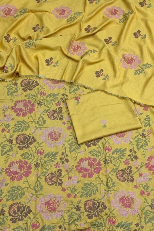 Karandi 3 Piece Suit with Karandi Dupatta